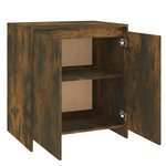 vidaXL Buffet Chêne fumé 70x41x75 cm Bois d'ingénierie