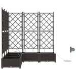 vidaXL Pots de jardin Marron 120 x 120 x 126 cm Acier