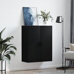 vidaXL Armoire murale noir 69 5x34x90 cm