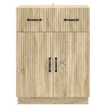 vidaXL Buffet Chêne Sonoma 66 x 34 5 x 87 cm Bois d'ingénierie