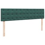 vidaXL Cadre de lit ottoman avec matelas vert foncé 200x200 cm velours