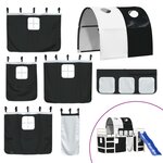 vidaXL Lit mezzanine enfants avec tunnel sans matelas 80x200 cm