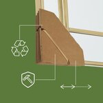 Pack and Move - Lot de 48 protections d'angles amovibles - 2 5 → 12 x 12 cm - Pour cadre  TV  tableau