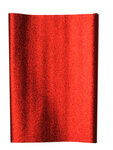 Coupon tissu pailleté rouge 66x45 cm