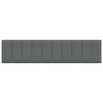 vidaXL Coussin de tête de lit Hanko gris foncé 200 cm tissu