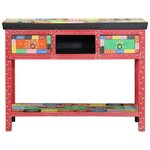 vidaXL Table console avec tiroir Multicolore 100 x 30 x 75 cm