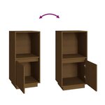 vidaXL Buffet marron miel 38x35x80 cm bois massif de pin