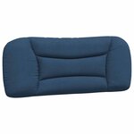 vidaXL Cadre de lit sans matelas Hvar bleu 100x200 cm tissu