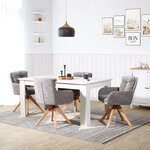 Chaise oeuf moderne lin gris coussin