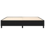 vidaXL Cadre de Lit Noir 200x200 cm Tissu