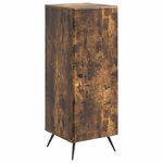 vidaXL Buffet Chêne fumé 33 x 34 5 x 90 cm Bois d'ingénierie