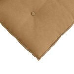 vidaXL Coussin de Dos Marron 100 x 50 cm Tissu en velours côtelé