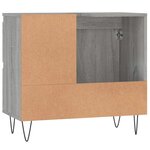 vidaXL Armoire de bain sonoma gris 65x33x60 cm bois d'ingénierie
