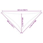 vidaXL Voile d'ombre Orange et marron 3 x 3 x 4 24 m