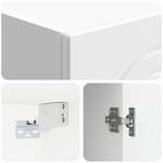 vidaXL Armoire Murale Blanc brillant 33 x 34 5 x 90 cm
