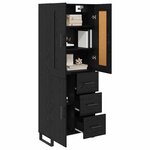 vidaXL Haut Armoire Chêne noir 69 5 x 34 x 180 cm Bois d'ingénierie
