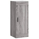 vidaXL Buffet haut Sonoma gris 34 5x34x180 cm Bois d'ingénierie
