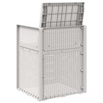 vidaXL Chaises de jardin salle à manger 2 Pièces Blanc et gris clair PP