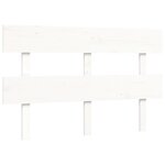 vidaXL Cadre de lit avec tête de lit blanc 120x200 cm bois massif