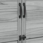 vidaXL Abri de jardin Gris 106 5 x 56 x 176 cm Bois de Sapin Massif
