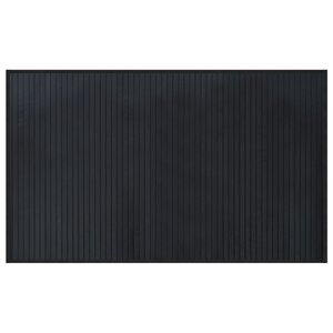vidaXL Tapis rectangulaire noir 60x100 cm bambou