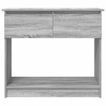 vidaXL Table console avec tiroirs sonoma gris 85 5x38 5x74 5 cm
