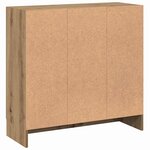 vidaXL Bibliothèque chêne artisanal 82 5x30 5x80 cm bois d'ingénierie