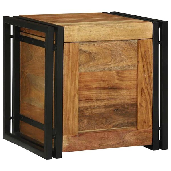 vidaXL Coffres de rangement 40 x 40 x 40 cm Bois d'acacia massif