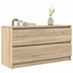 vidaXL Meuble TV chêne sonoma 100x35x54 cm bois d'ingénierie