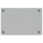 vidaXL Tableau noir magnétique mural Blanc 60x40 cm Verre trempé