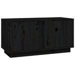vidaXL Meuble TV Noir 80x35x40 5 cm Bois de pin massif