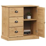 vidaXL Buffet avec tiroirs VIGO 78x40x75 cm bois massif de pin