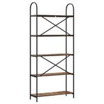 vidaXL Étagère Chêne fumé 80 x 30 x 183 cm Bois d'ingénierie