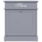vidaXL Armoire à chaussures Gris 50 x 28 x 58 cm Bois de Paulownia