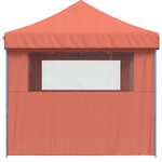 vidaXL Tente de réception pliable escamotable avec 3 parois latérales