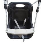 AXI Balançoire siège pour bébé Métal 146x94x118 cm Anthracite et crème