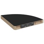 vidaXL Étagères d'angle flottantes 2 Pièces noir 35x35x3 8 cm MDF