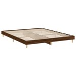 vidaXL Cadre de lit sans matelas chêne marron 160x200 cm