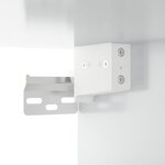 vidaXL Armoire à chaussure murale Blanc brillant 100x35x38 cm