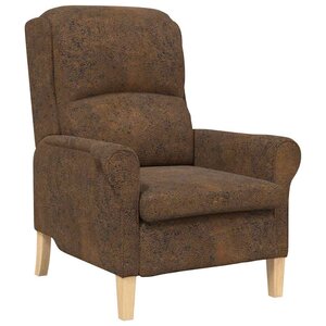 vidaXL fauteuil Marron 76 x 94 x 102 cm Cuir synthétique