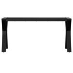 vidaXL Pieds de table basse cadre en Y 90x30x43 cm fonte
