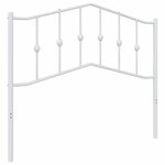 vidaXL Tête de lit de remplacement métal blanc 100 cm