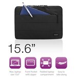 Ewent sacoche pour notebook 2 poches city sleeve 15 6" 4 l noir ew2523