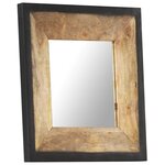 vidaXL Miroir 50x50 cm Bois de manguier massif