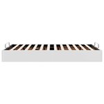 vidaXL Cadre de lit ottoman sans matelas blanc 120x190 cm similicuir
