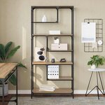 vidaXL Bibliothèque chêne artisanal 81 x 36 x 176 cm Bois d'ingénierie