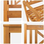 vidaXL Ensemble de salle à manger pour jardin 5 Pièces Marron
