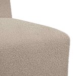 vidaXL Unité de Sofa Modulaire Sans Accoudoirs 2 Pièces Gris clair