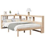 vidaXL Lit bibliothèque sans matelas 120x190 cm bois de pin massif