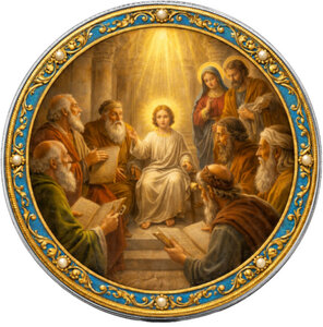 Monnaie FINDING IN THE TEMPLE Mysteries of the Rosary 1 Oz Argent 1$ USA 2026 (PRÉCOMMANDE)